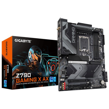 Mainboard GIGABYTE Intel Z790 LGA1700 ATX Memory DDR5 Memory slots 4 1xPCI-Express 4.0 16x 1xPCI-Express 5.0 16x 4xM.2 1xHDMI 1xDisplayPort 4xUSB 2.0 5xUSB 3.2 1xUSB-C 1xOptical S/PDIF 1xRJ45 2xAudio port Z790GAMINGXAX1.1