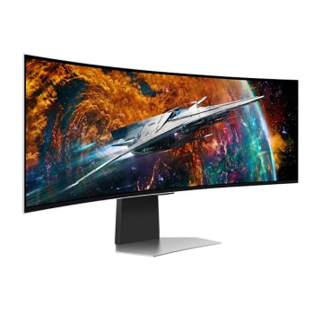 Monitor SAMSUNG Odyssey G9 G95SC 49" Gaming/Smart/Curved Panel OLED 5120x1440 32:9 240Hz 0.03 ms Speakers Height adjustable Tilt Colour Silver LS49CG950SUXDU