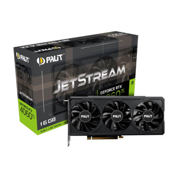 Graphics Card PALIT NVIDIA GeForce RTX 4060 Ti 16 GB GDDR6 128 bit PCIE 4.0 16x GPU 2310 MHz Triple slot Fansink 1xHDMI 3xDisplayPort NE6406T019T1-1061J