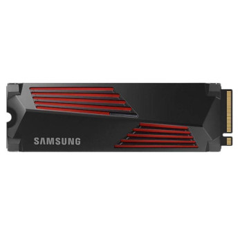 SSD SAMSUNG 990 PRO with Heatsink 4TB M.2 PCIe Gen4 NVMe TLC Write speed 6900 MBytes/sec Read speed 7450 MBytes/sec 2.3mm TBW 1200 TB MTBF 1500000 hours MZ-V9P4T0GW