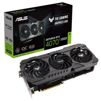 Graphics Card ASUS NVIDIA GeForce RTX 4070 Ti SUPER 16 GB GDDR6X 256 bit PCIE 4.0 16x Triple slot Fansink 2xHDMI 3xDisplayPort RTX4070TIS-O16G-OG-GAM