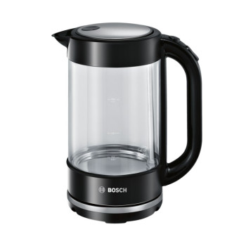 Bosch TWK70B03 electric kettle 1.7 L 2400 W Black, Transparent