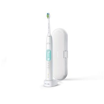 Philips 5100 series HX6857/28 electric toothbrush Adult Sonic toothbrush Mint colour, White