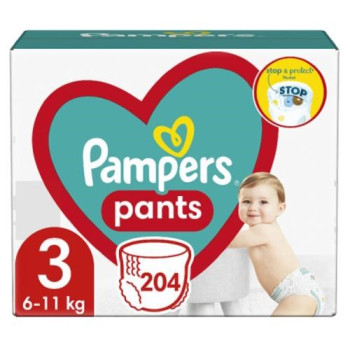 Pampers Pants Boy/Girl 3 204 pc(s)