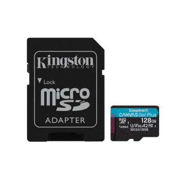 Kingston Technology Canvas Go! Plus memory card 128 GB MicroSD UHS-I Class 10