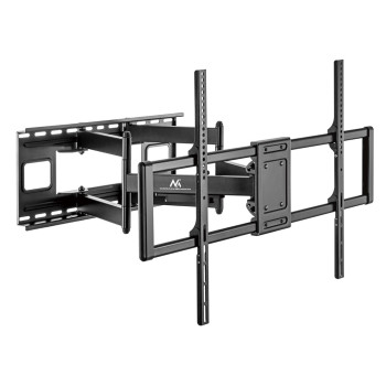 Maclean MC-482 TV Wall Mount Bracket for 60-120" Flat & Curved TVs up to 120kg Max. VESA 900x600 Swivel, Tilt and Rotate, Universal TV Mount TV Bracket