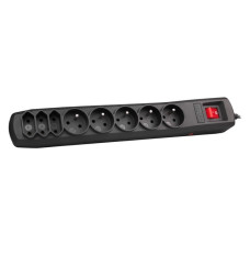 Surge protector SP8 3M black (8 sockets)