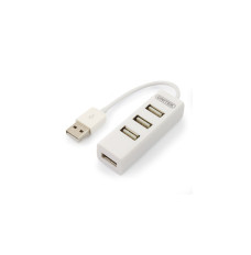 Hub 4x USB 2.0, Y-2146 1x Phone charger, white