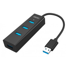 Hub 4x USB 3.0; BC1,2; CZARNY 