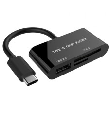 Card reader USB-C SDXC combo black