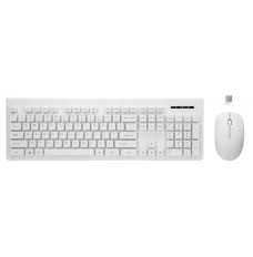 Zestaw bezprzewodowy Whiterun klawiatura+mysz, kolor biały, technologia bezprzewodowa 2,4Ghz