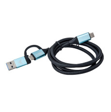 Cable USB-C to US B-C and USB 3.0 1m