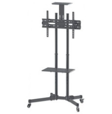 Mobile stand for TV LCD LED Plasma 37-70 inches, 50kg VESA tiltable 2 shelves