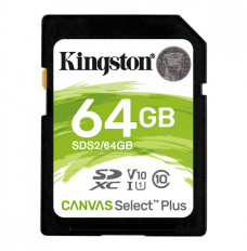 SD card 64GB Canvas Select Plus R100MB s