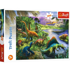 Puzzle 200 elements Predatory dinosaurs