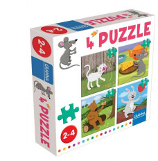 Puzzle z myszką 4 ,6,9,12 elementów