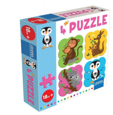 Puzzle z Pingwinem 4 puzle 4 elementy