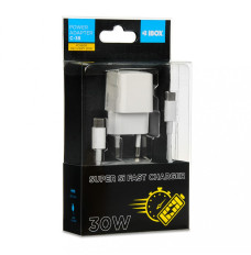  Wall charger C-38 PD30 CW USB-C, Cable