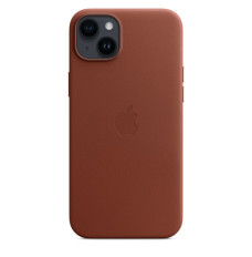 Case iPhone 14 Plus leather Umber