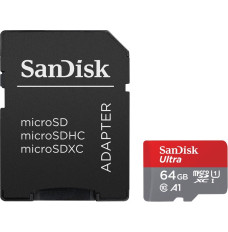 Ultra microSDXC card 64GB 140MB s A1 + Adapter SD
