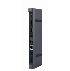 Adapter USB-C 9in1, HDMI, USB-C PD, VGA, DP, USBx3, Audio, LAN
