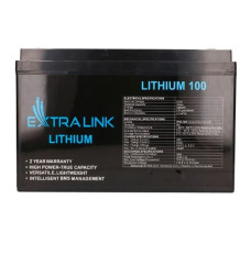 Battery LiFePO4 100AH 12.8V BMS EX.30455