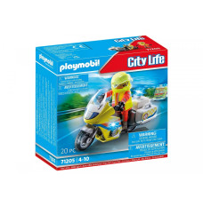 Set with figure City Life 71205 Rescue Motorcycle with Flashing Light