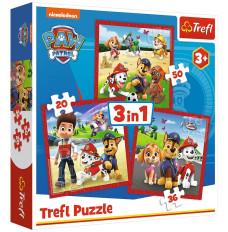 Puzzle 3in1 Happy dogs, Paw Patrol