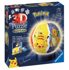 Puzzle 72 elements 3D Glowing Ball Pokemon