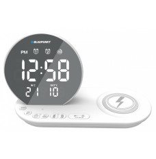 FM PLL clock radio ALARM USB CR85WH Charge Wireless charging Indoor outdoor temperature white CR85WH CHARGE