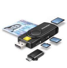 AXAGON CRE-SMP2A smart reader + SD microSD SIM