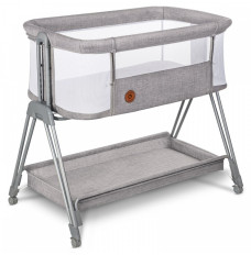 Lionelo Luna Grey Concrete 2 in 1 - co-sleeper cot and free-standing cot