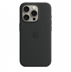 Silicon case with MagSafe for iPhone 15 Pro - black