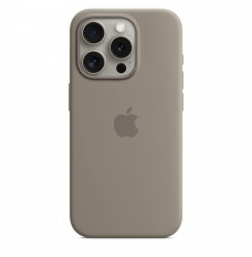 Silicon case with MagSafe for iPhone 15 Pro - clay