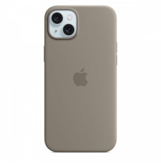 Silicone case with MagSafe for iPhone 15 Plus - clay
