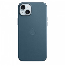 FineWoven fabric case with MagSafe for iPhone 15 Plus - pacific blue