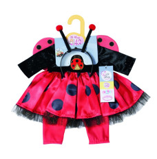 Clothes Ladybug dress with leggings Dolly Moda Baby Born