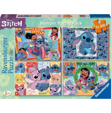 Puzzles 4x100 elements Disney Stitch