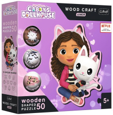 Wooden puzzles 50 pieces Gabby and her Kitten