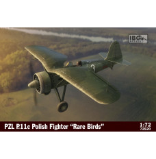 Plastic model PZL P.11c Polish Fighter in Rare Birds 1 72