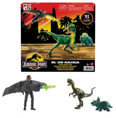 Figures set Jurassic Park Ian Malcolm with dinosaurs