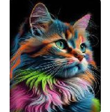 Diamond mosaic - Cat in colors