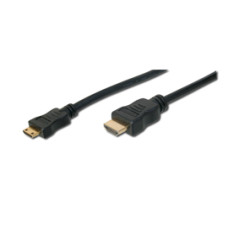 2m HDMI cable type A male - HDMI mini Typ C,  bulk cable Logilink