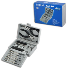 Logilink Tool Set, 25pcs Incl. transport boxThe set includes6x micro screwdrivers1x micro cutter1x mini telephone plier1x bit screwdriver with extension10x bits (PH1, PH2, PZ1, PZ2, PZ5, PZ6, T10, T15, T20, adaptor)4x socket wrench (5mm, 6mm, 8mm, 10mm)1x