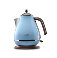 Delonghi Kettle KBOV 2001.AZ Standard 2000 W 1.7 L Stainless steel 360° rotational base Azure