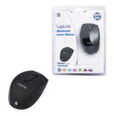 Logilink Maus Laser Bluetooth mit 5 Tasten wireless, Black, Bluetooth Laser Mouse;