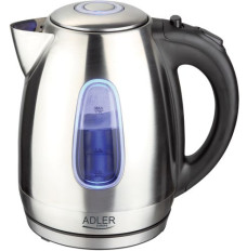 Adler Kettle AD 1223 Standard, Stainless steel, Stainless steel, 2200 W, 360° rotational base, 1.7 L