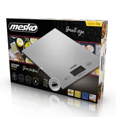 Mesko Kitchen Scales MS 3145 Maximum weight (capacity) 5 kg, Graduation 1 g, Silver, Warranty 24 month(s)