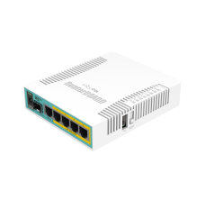Mikrotik Wired Ethernet Router RB960PGS, hEX PoE, CPU 800MHz, 128MB RAM, 16MB, 1xSFP, 5xGigabit LAN, 1xUSB, Power Output On ports 2-5, Ourput: 1A max per port; 2A max total, RouterOS L4 MikroTik hEX PoE Router RB960PGS 10/100/1000 Mbit/s, Ethernet LAN (RJ