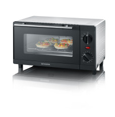 Severin Mini oven TO 2052 9 L Electric 800 W Black/ Silver